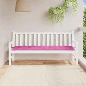 vidaXL Bench Cushion Outdoor Water Repellent Seat Cushion Pink Oxford Fabric