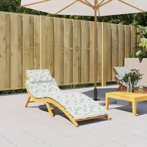 vidaXL Outdoor Cushion Outdoor Pillow for Day Bed Leaf Pattern Oxford Fabric