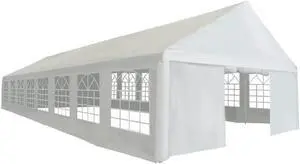 vidaXL Party Tent Outdoor Canopy Tent Patio Gazebo Marquee Beach Shelter White