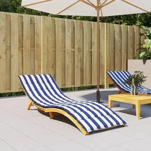 vidaXL Outdoor Cushion Pillow for Day Bed Blue and White Stripe Oxford Fabric