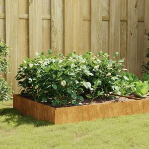 vidaXL Planter Stand Garden Raised Bed for Vegetables Flowers Herbs Corten Steel