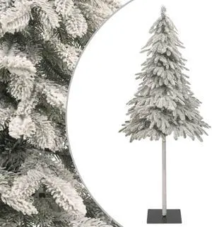 vidaXL Christmas Tree with Flocked Snow Outdoor Artificial Christmas Tree