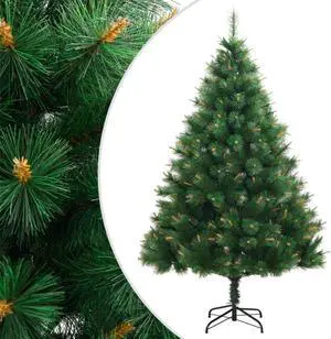 vidaXL Christmas Tree with Stand Outdoor Artificial Hinged Christmas Tree
