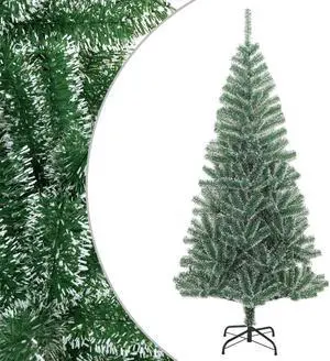 vidaXL Christmas Tree Outdoor Artificial Christmas Tree with Flocked Snow Green
