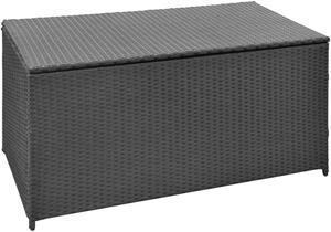 vidaXL Outdoor Storage Deck Box Chest for Patio Cushions Garden Tools Black