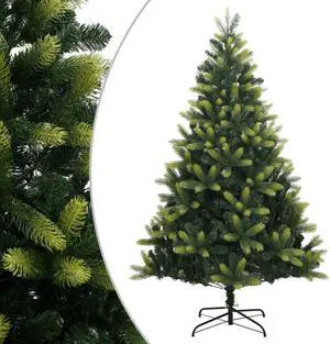 vidaXL Christmas Tree with Stand Outdoor Artificial Hinged Christmas Tree