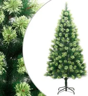 vidaXL Christmas Tree with Stand Outdoor Artificial Hinged Christmas Tree