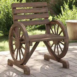 vidaXL Patio Chairs Outdoor Garden Seating Furniture 2 Pcs Solid Wood Fir