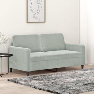 vidaXL Sofa Accent Loveseat Couch Sofa Living Room Seating Light Gray Velvet