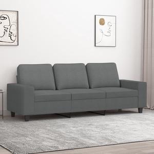 vidaXL 3-Seater Sofa Accent Upholstered Couch Sofa Armchair Dark Gray Fabric