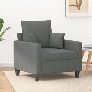vidaXL Sofa Chair Accent Upholstered Single Sofa Armchair Dark Gray Fabric