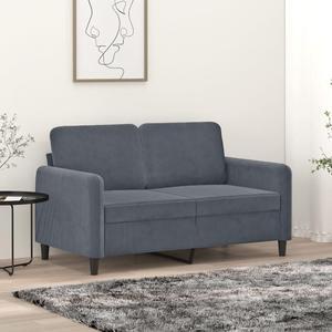 vidaXL Sofa Accent Loveseat Couch Sofa Living Room Seating Dark Gray Velvet