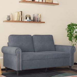 vidaXL Sofa Accent Loveseat Couch Sofa Living Room Seating Dark Gray Velvet