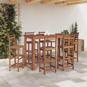 vidaXL Bar Table, Dining Table with Oil Finish for Dining Room, Kitchen, Stable and Easy to Maintain, Solid Acacia Wood, 59.1''x27.6''x41.3''