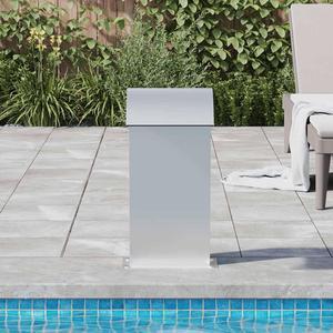vidaXL Pool Fountain, Stainless Steel 304 Construction, Chlorine-Resistant, with Even Water Flow, Easy Installation, Suitable for Ponds, Pools, Gardens, 12.2"x6.5"x23.6"