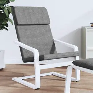vidaXL Chair Accent Armchair Relaxing Seat Office Chair Lounge Dark Gray Fabric
