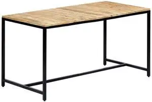 vidaXL Dining Table Kitchen Table Dining Room Table Solid Rough Mango Wood