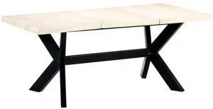 vidaXL Solid Mango Wood Dining Table 70.9" Kitchen Dinner Dining Room Home