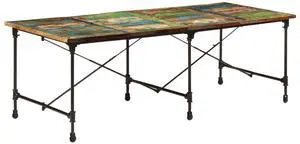 vidaXL Dining Table Kitchen Restaurant Dinner Furniture Solid Wood Reclaimed