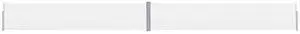 vidaXL Retractable Side Awning Patio Folding Privacy Screen 55.1"x472.4" Cream