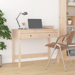 vidaXL Desk with Drawers Storage Computer Table Furniture Solid Wood Pine