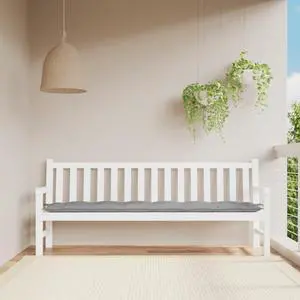 vidaXL Garden Bench Cushion Grey Oxford fabric (100% polyester)