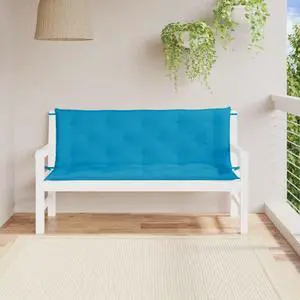 vidaXL Garden Bench Cushion Set of 2 Light blue