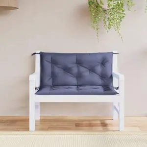 vidaXL Garden Bench Cushion Set of 2 Navy blue