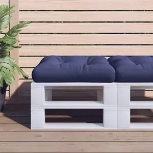 vidaXL Pallet Cushion Navy Blue 100% Polyester 20x20 in