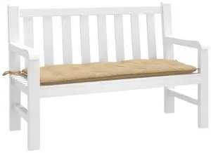 vidaXL Garden Bench Cushion Melange beige 100% polyester