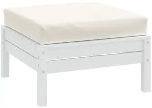vidaXL Pallet Cushion Melange Cream 100% Polyester 24x24 in