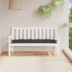 vidaXL Garden Bench Cushion Black Oxford fabric, Polyester