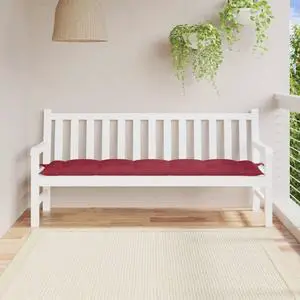 vidaXL Garden Bench Cushion Wine red Oxford fabric (100% polyester)