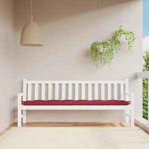 vidaXL Garden Bench Cushion Wine Red Oxford fabric (100% polyester)