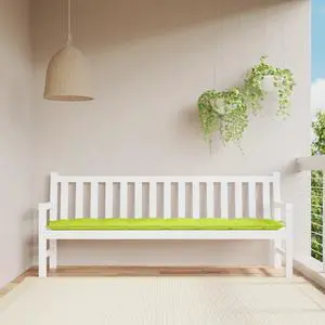 vidaXL Garden Bench Cushion Bright green Oxford fabric, Hollow fiber