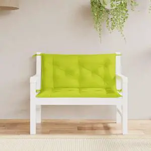 vidaXL Garden Bench Cushion Set of 2 Bright green