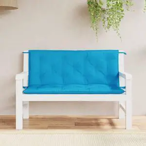 vidaXL Garden Bench Cushion Set of 2 Light Blue