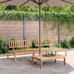 vidaXL Pallet Middle Sofa Natural Wood Solid acacia wood 47.2 x 31.5 in