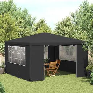 vidaXL Party Tent Outdoor Canopy Tent Marquee Pavilion with Sidewalls Anthracite