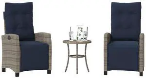 vidaXL Bistro Set Grey