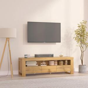 vidaXL TV Cabinet Teak Solid teak wood 43.3 x 11.8 x 13.8 in TV Cabinet