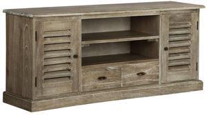 vidaXL TV Stand Brown Solid Mindi wood, Plywood Medium TV Stand
