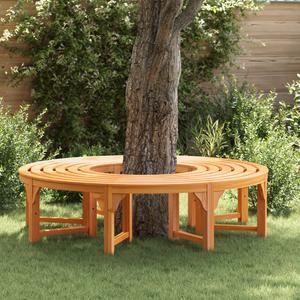 vidaXL Outdoor Tree Bench 160 cm Solid Wood Eucalyptus