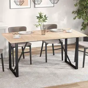 vidaXL Table Top Set of 3 Natural Wood Solid pine wood 31.5 x 20.9 in