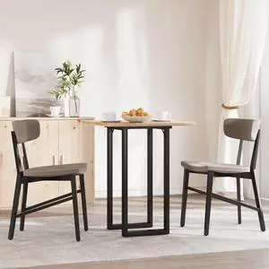 vidaXL Dining Table Legs O-Frame 15.7"x15.7"x28.7" Steel table leg