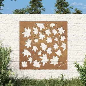 vidaXL Garden Wall Decoration Rusty Brown Corten Steel Medium