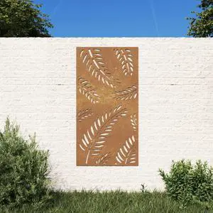 vidaXL Garden Wall Decoration Rusty Corten Steel Large Decorative Inlays