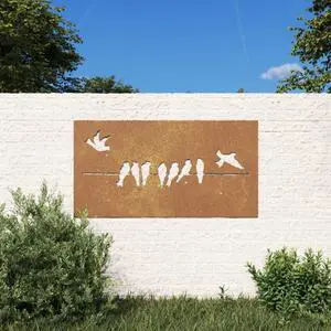 vidaXL Garden Wall Decoration Rustic Corten Steel Decorative Design