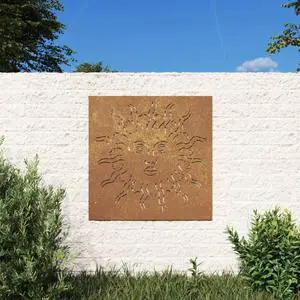 vidaXL Garden Wall Decoration Starts as normal metal, rusts over time