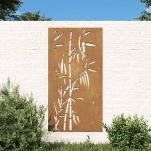 vidaXL Garden Wall Art Rusty Corten Steel 41.3x21.7 in Decorative Inlays
